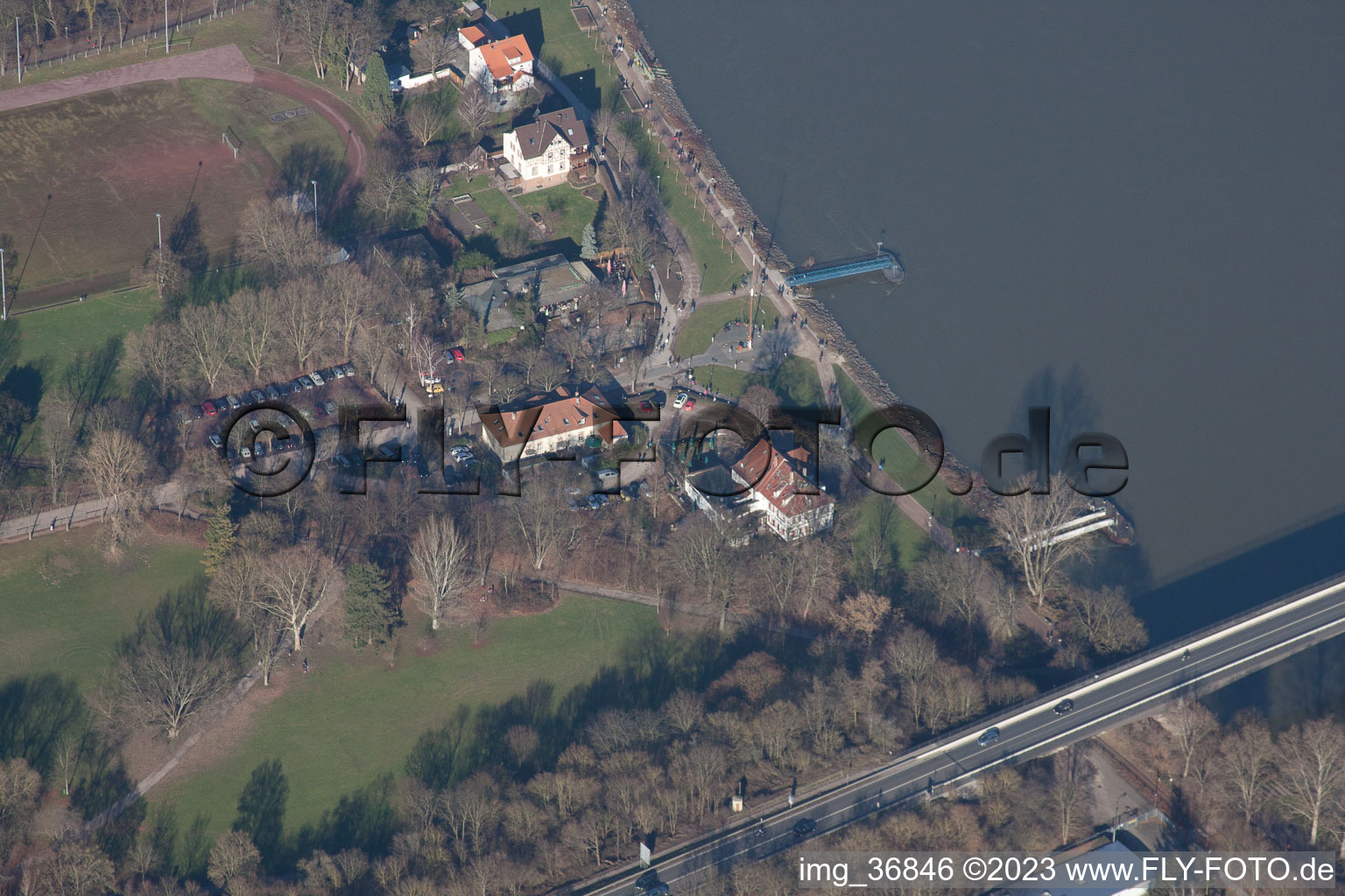 Speyer dans le département Rhénanie-Palatinat, Allemagne hors des airs