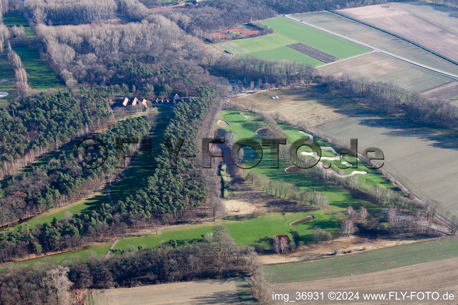 Club de golf Pfalz Neustadt ad Weinstraße eV à le quartier Geinsheim in Neustadt an der Weinstraße dans le département Rhénanie-Palatinat, Allemagne vue du ciel