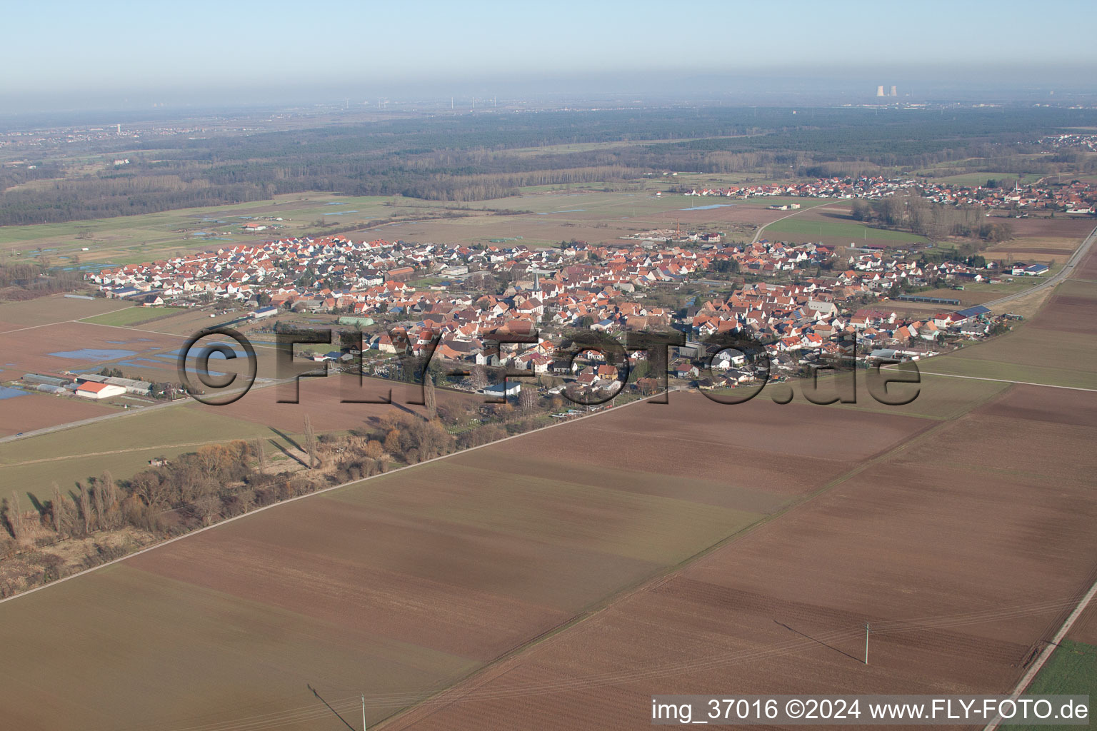 Quartier Ottersheim in Ottersheim bei Landau dans le département Rhénanie-Palatinat, Allemagne d'un drone