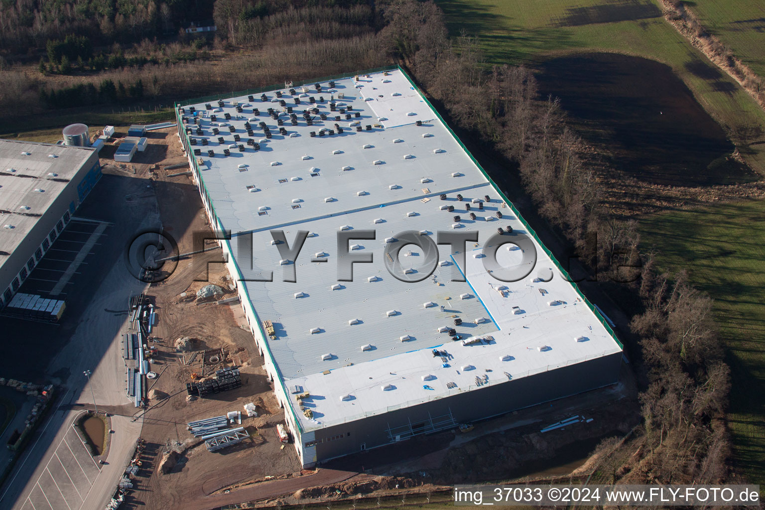 Photographie aérienne de Zone industrielle de Horst à le quartier Minderslachen in Kandel dans le département Rhénanie-Palatinat, Allemagne