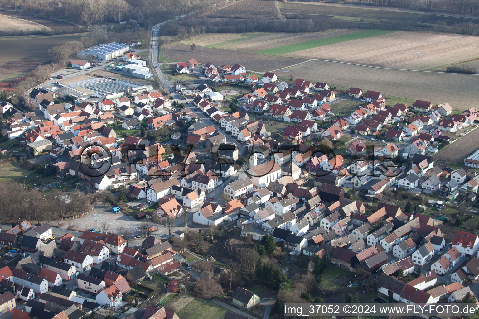 Photographie aérienne de Kuhardt dans le département Rhénanie-Palatinat, Allemagne