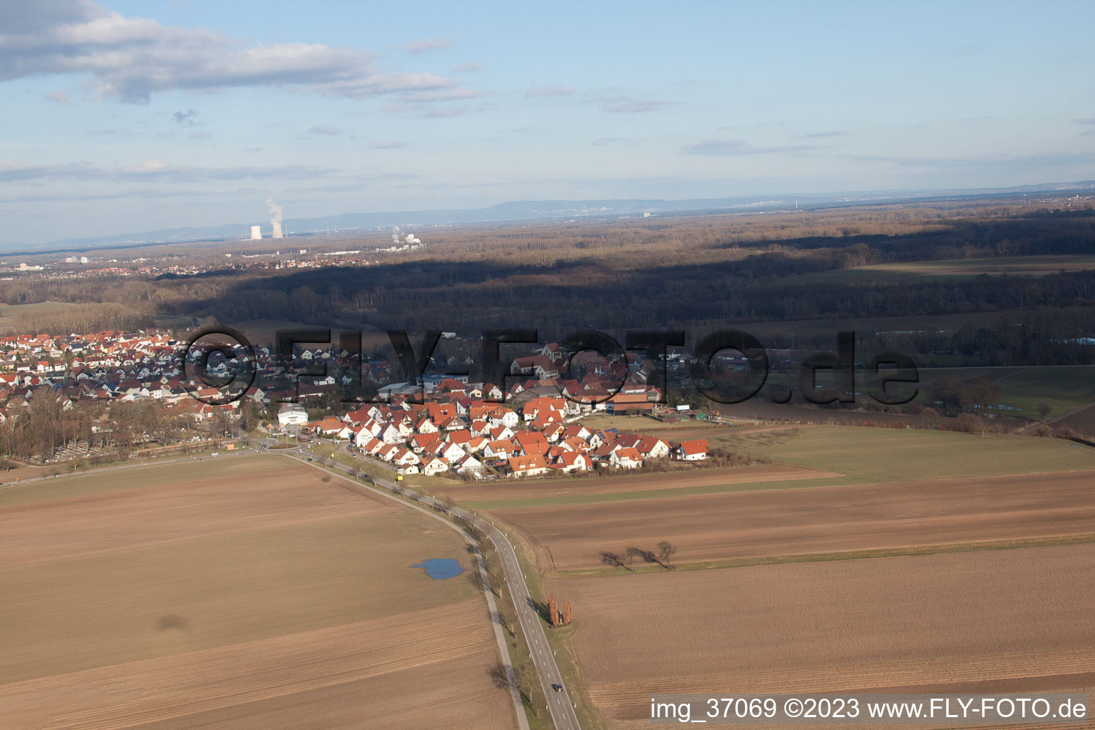 Photographie aérienne de Hördt dans le département Rhénanie-Palatinat, Allemagne