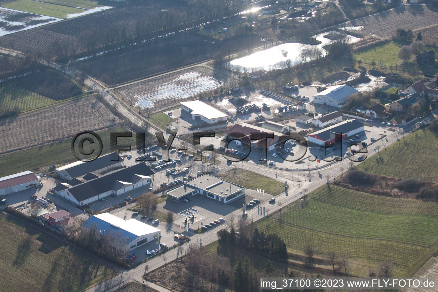 Quartier Herxheim in Herxheim bei Landau dans le département Rhénanie-Palatinat, Allemagne vue du ciel