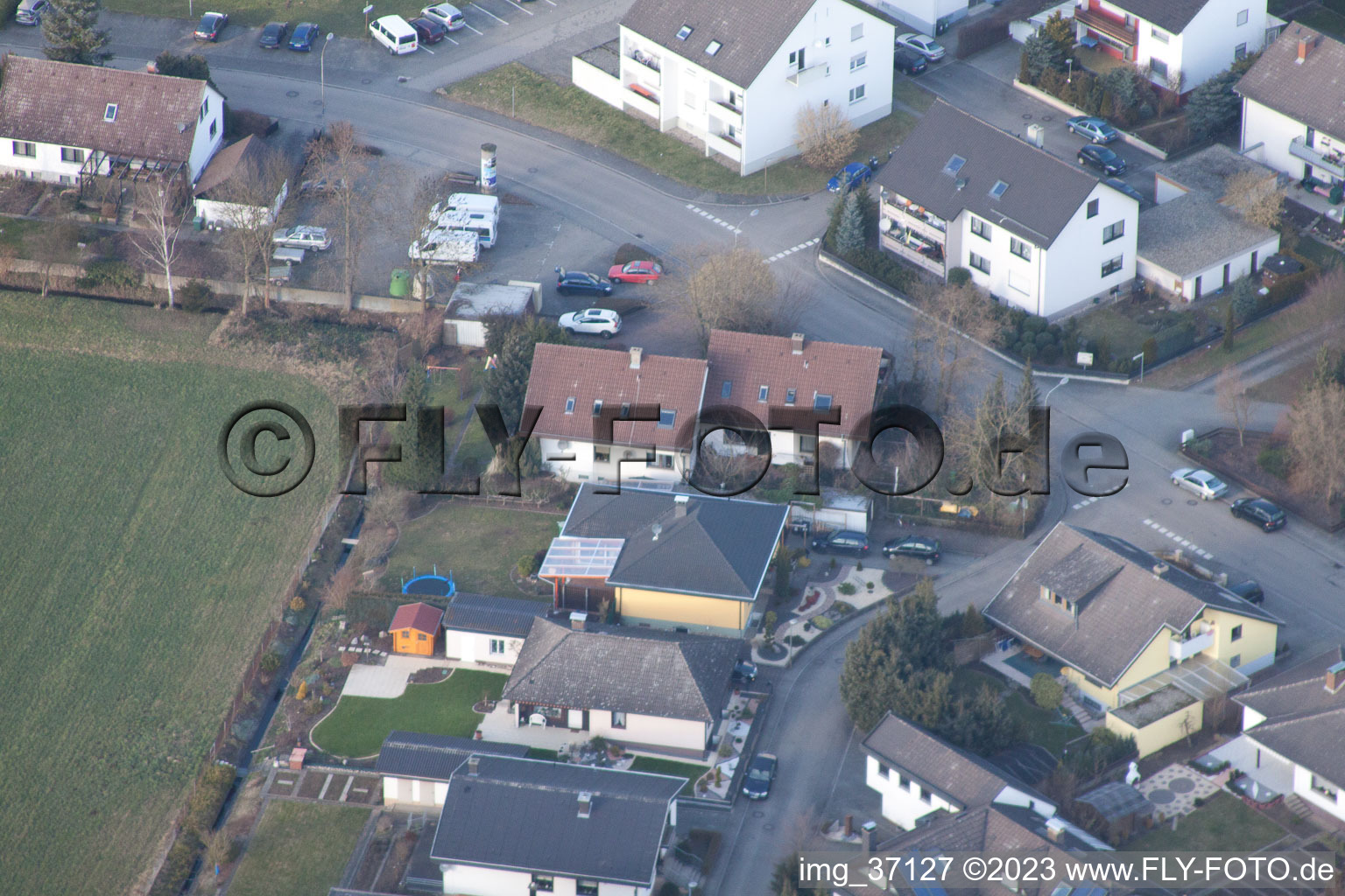 Vue aérienne de Logiciel à le quartier Herxheim in Herxheim bei Landau dans le département Rhénanie-Palatinat, Allemagne