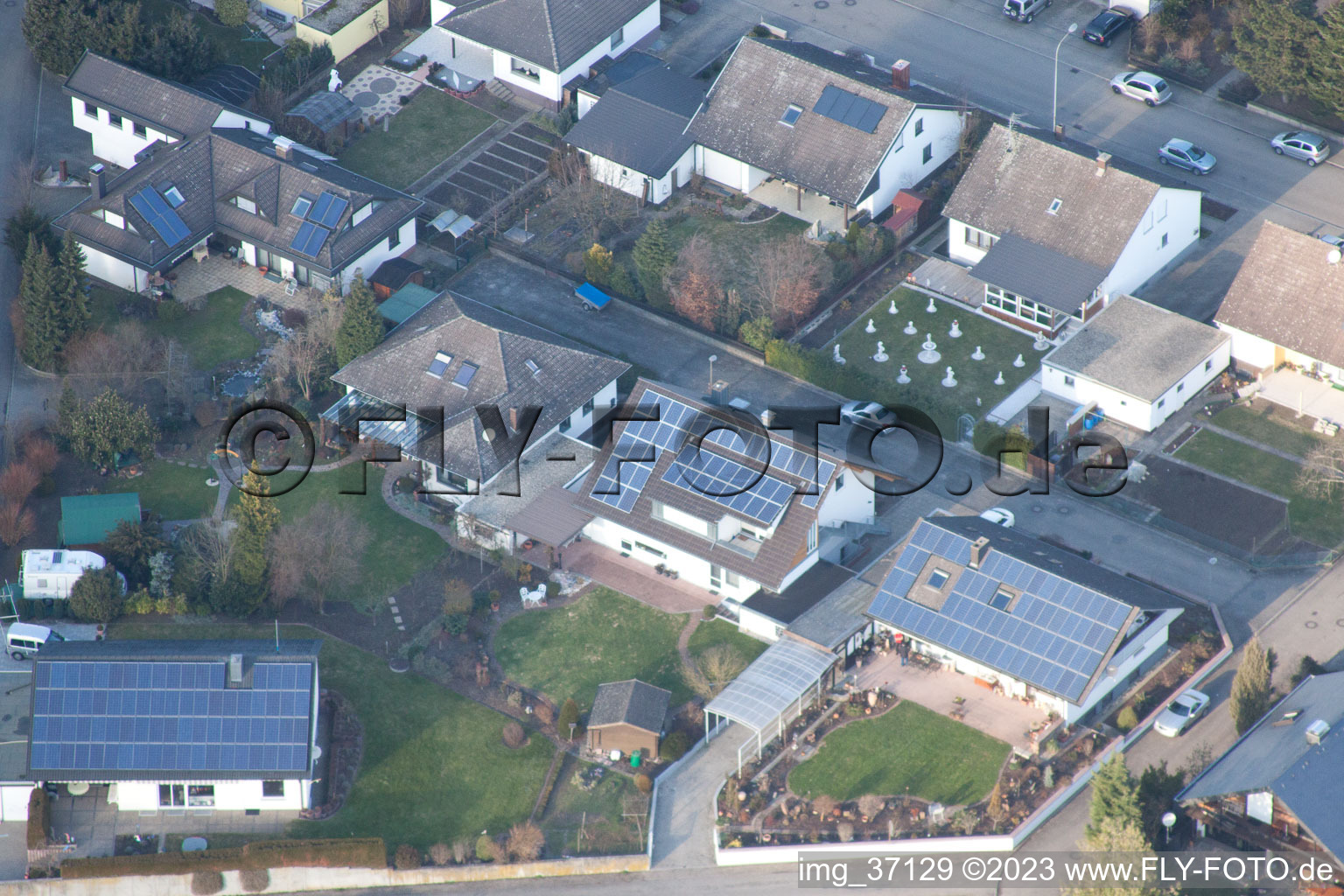 Vue oblique de Logiciel à le quartier Herxheim in Herxheim bei Landau dans le département Rhénanie-Palatinat, Allemagne