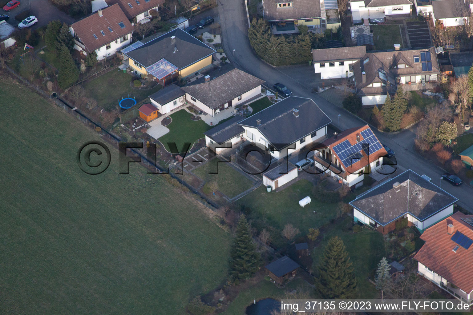 Logiciel à le quartier Herxheim in Herxheim bei Landau/Pfalz dans le département Rhénanie-Palatinat, Allemagne vue d'en haut