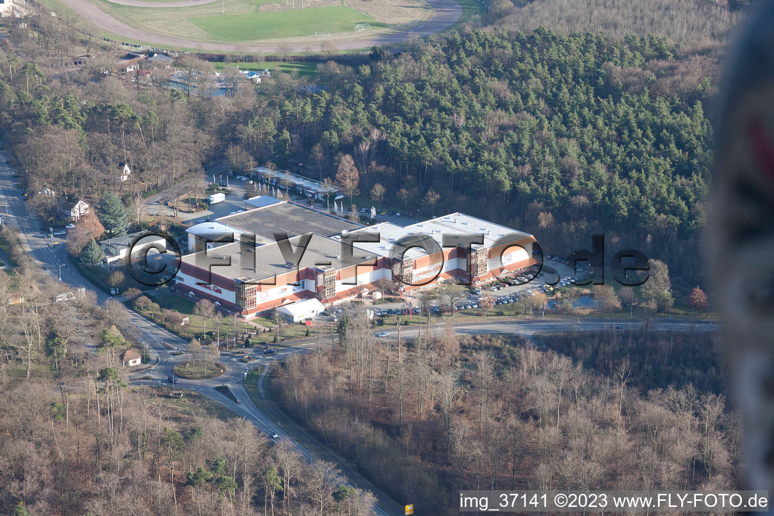 Image drone de Logiciel à le quartier Herxheim in Herxheim bei Landau dans le département Rhénanie-Palatinat, Allemagne