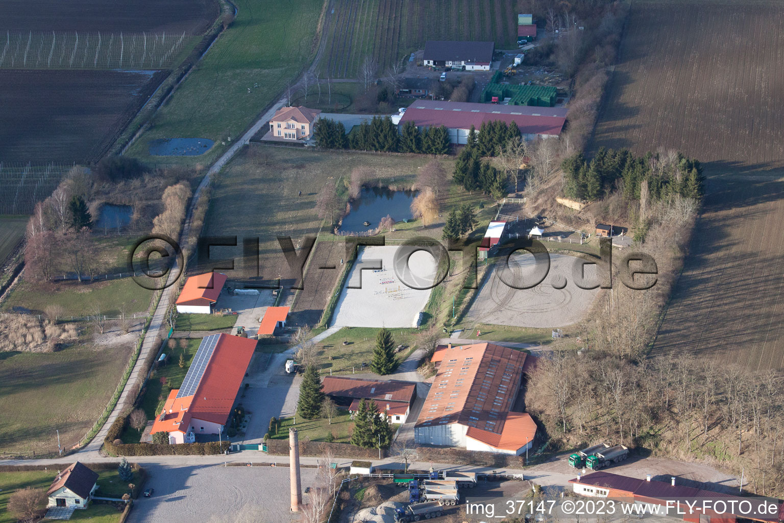 Quartier Herxheim in Herxheim bei Landau dans le département Rhénanie-Palatinat, Allemagne d'un drone