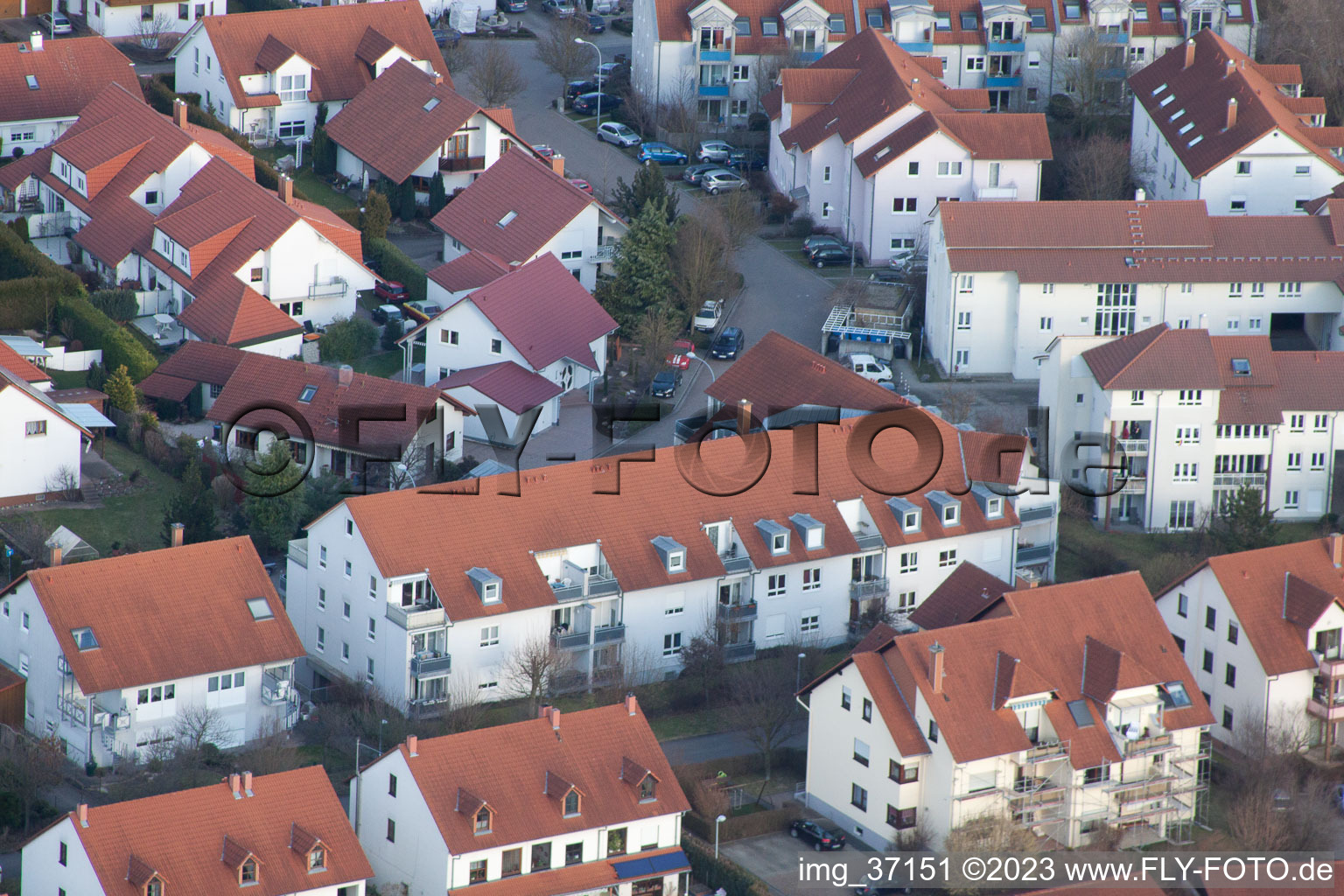 Photographie aérienne de NO à le quartier Herxheim in Herxheim bei Landau dans le département Rhénanie-Palatinat, Allemagne