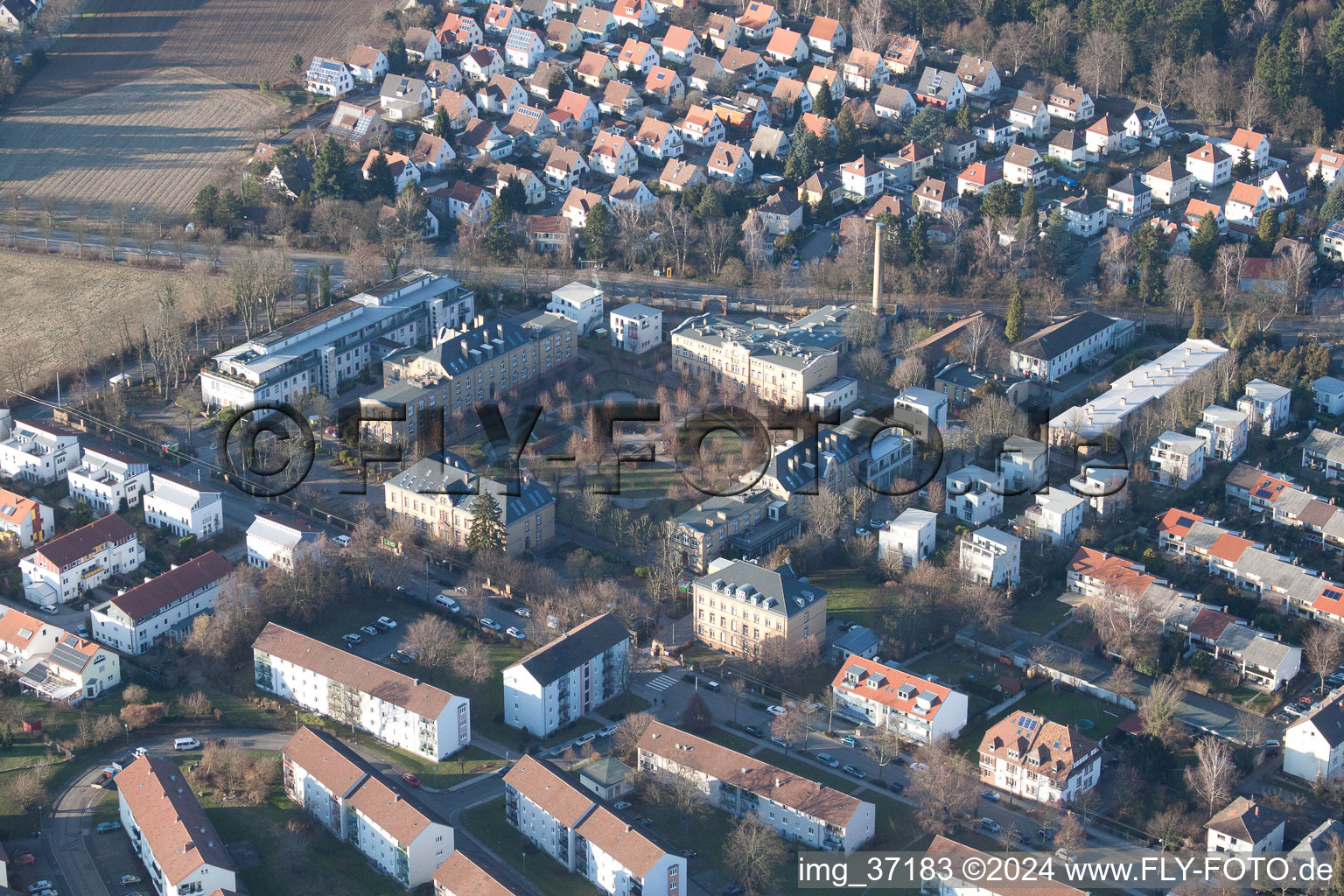 Landau in der Pfalz dans le département Rhénanie-Palatinat, Allemagne du point de vue du drone