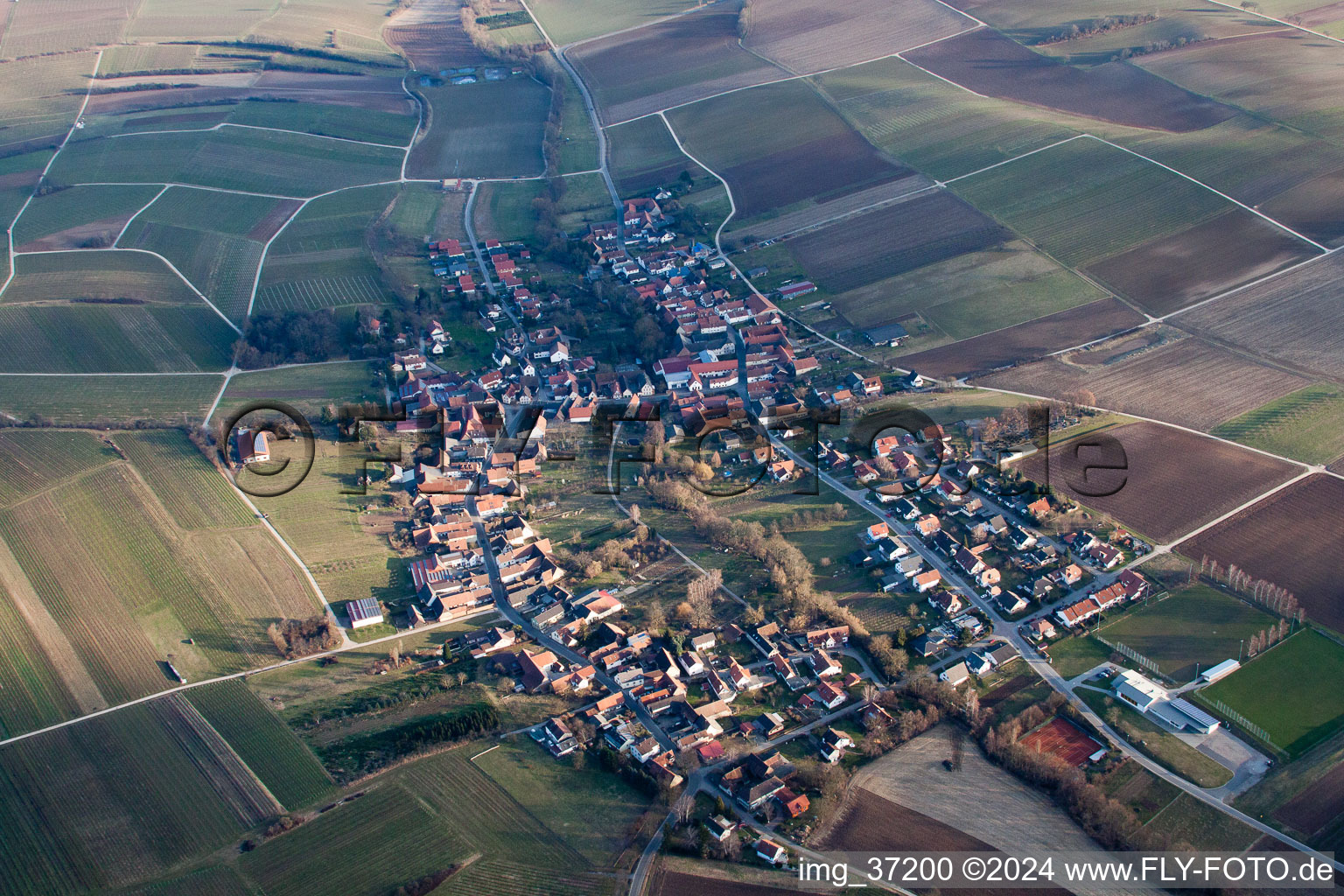 Image drone de Dierbach dans le département Rhénanie-Palatinat, Allemagne