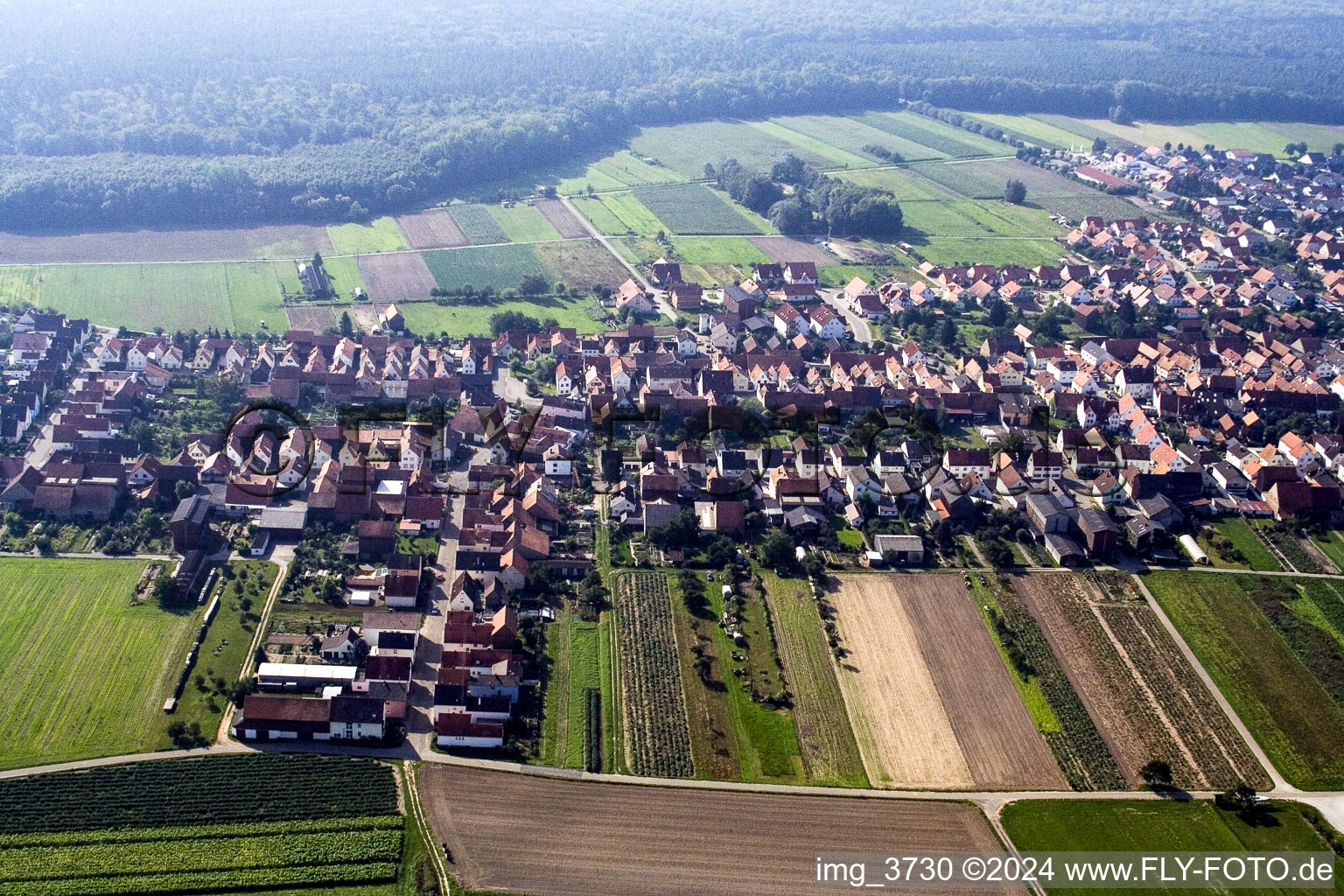 Hatzenbühl dans le département Rhénanie-Palatinat, Allemagne d'un drone