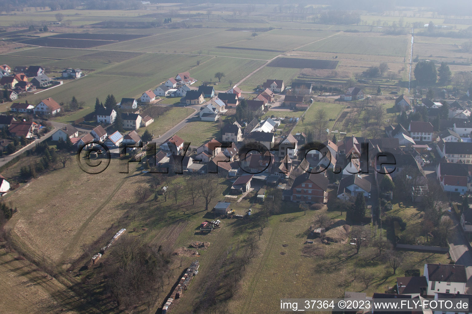 Enregistrement par drone de Kapsweyer dans le département Rhénanie-Palatinat, Allemagne