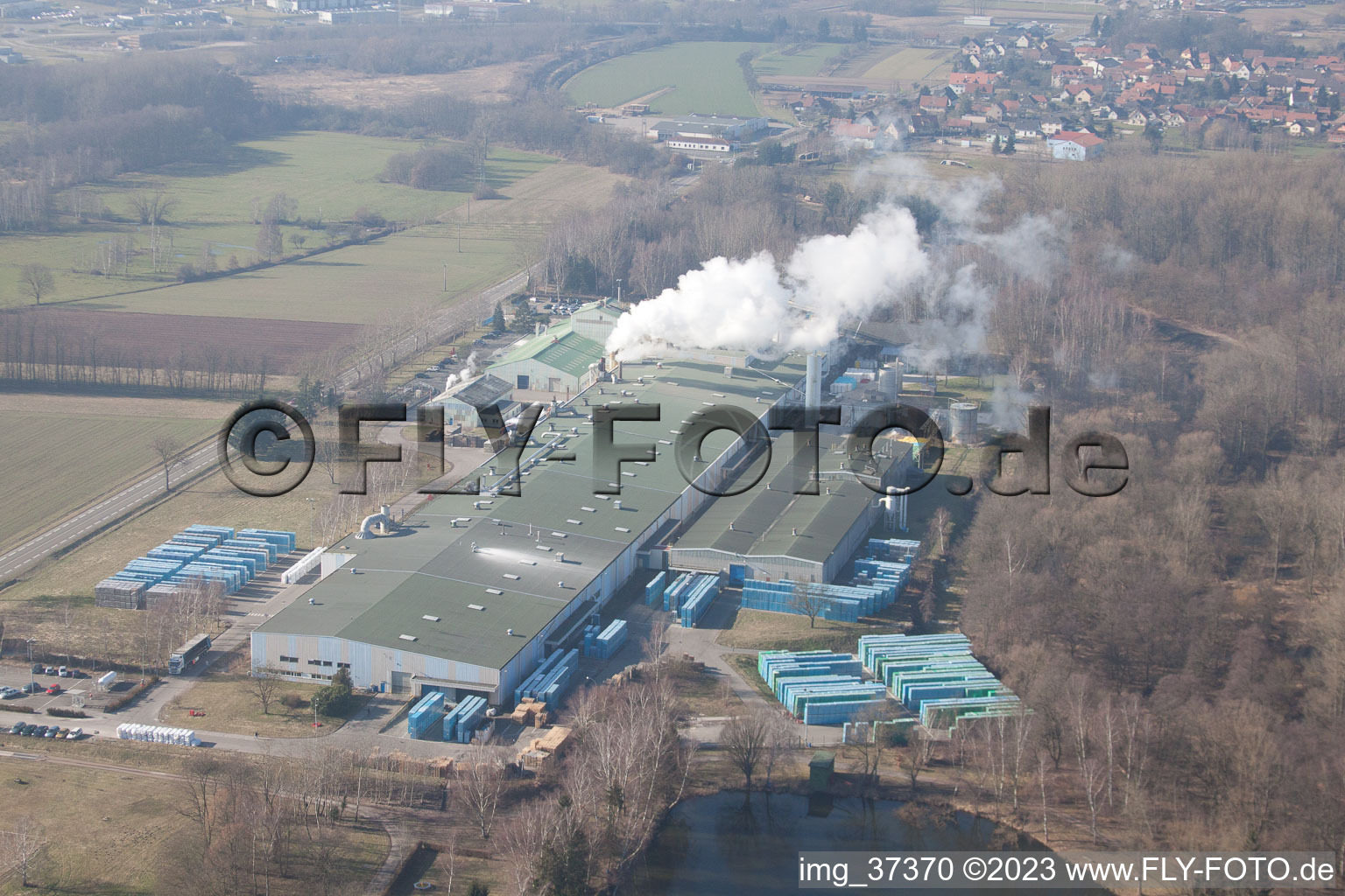 Image drone de Altenstadt dans le département Bas Rhin, France