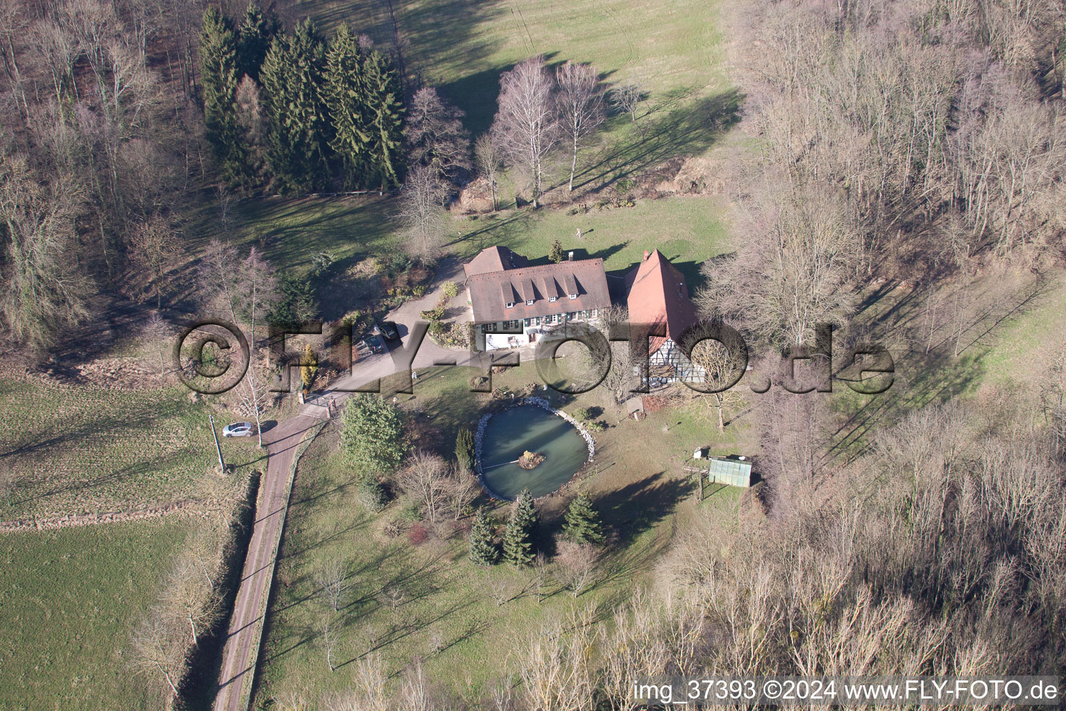 Memmelshoffen dans le département Bas Rhin, France vue du ciel