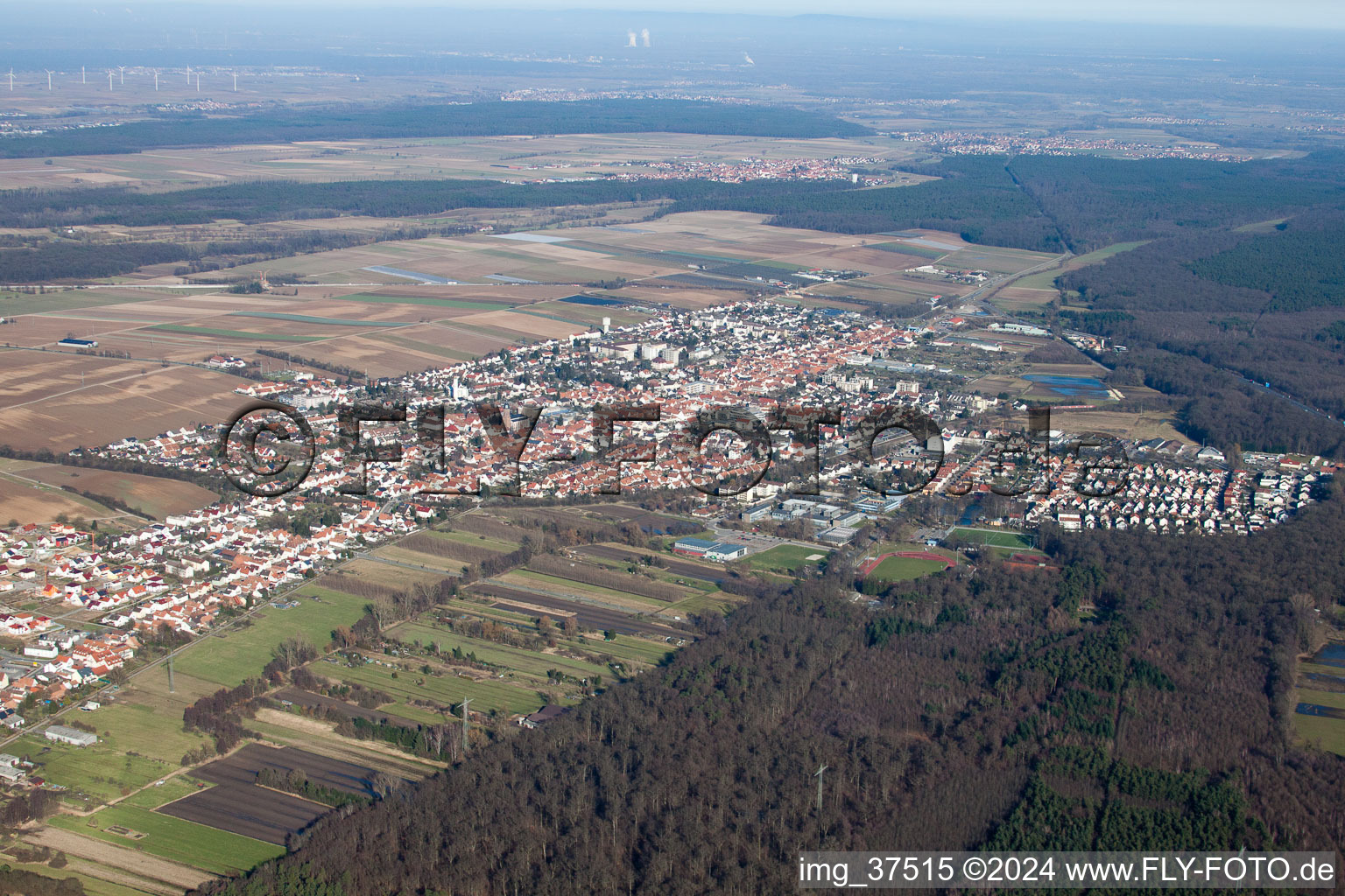 Image drone de Kandel dans le département Rhénanie-Palatinat, Allemagne