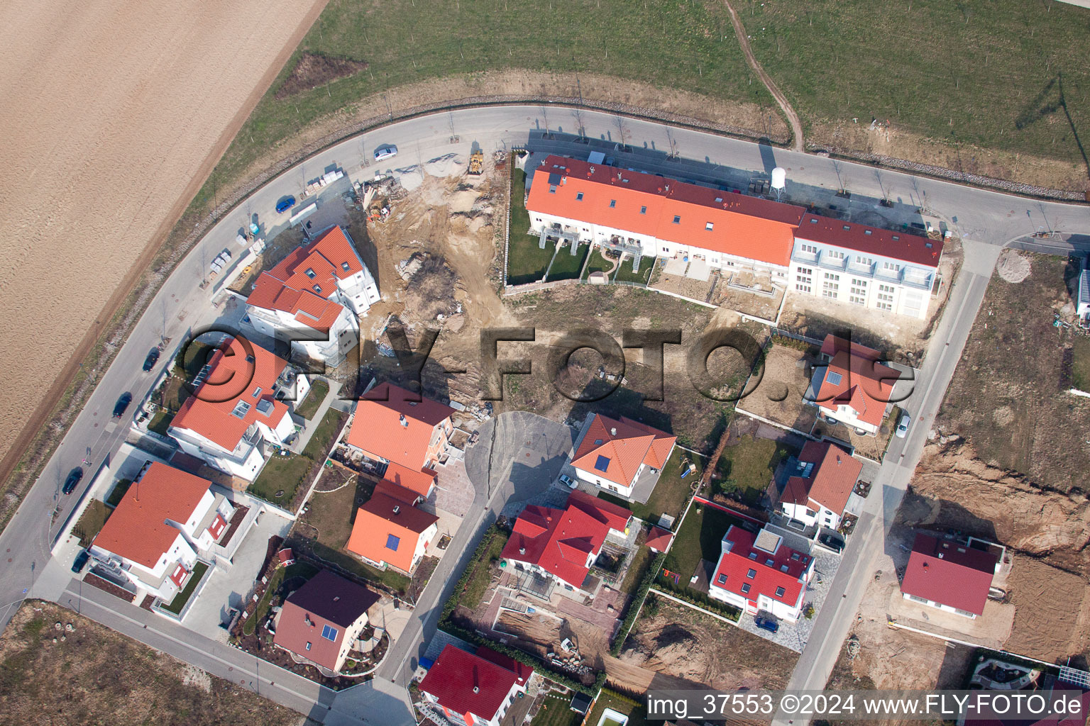 Photographie aérienne de Nouvelle zone de développement Höhenweg à Kandel dans le département Rhénanie-Palatinat, Allemagne