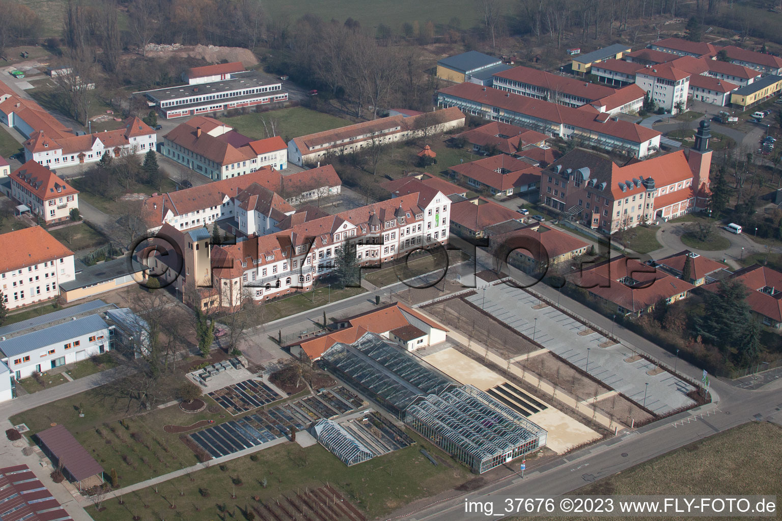 Image drone de Quartier Queichheim in Landau in der Pfalz dans le département Rhénanie-Palatinat, Allemagne