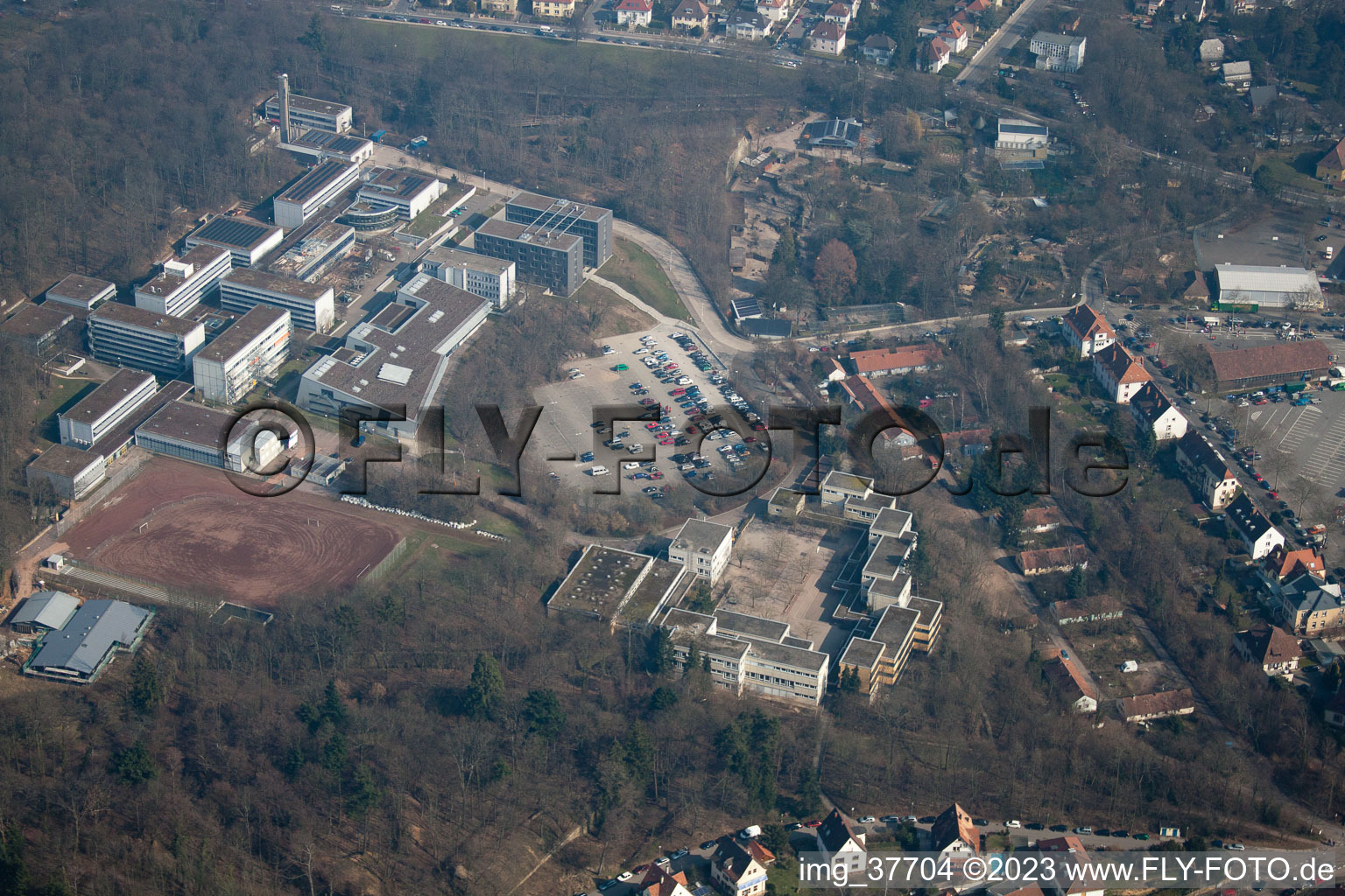 Vue aérienne de Université à Landau in der Pfalz dans le département Rhénanie-Palatinat, Allemagne