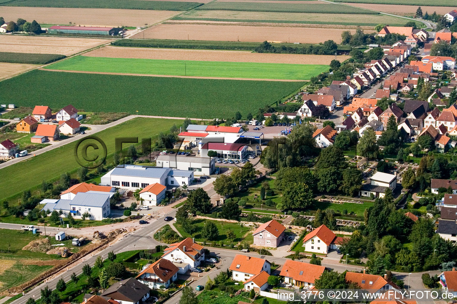 Steinweiler dans le département Rhénanie-Palatinat, Allemagne d'un drone