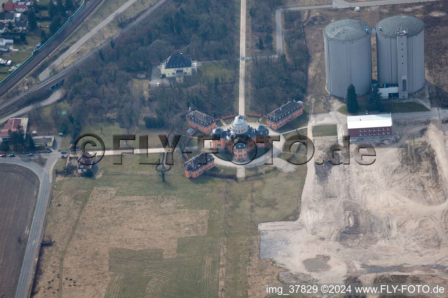 Image drone de Waghäusel dans le département Bade-Wurtemberg, Allemagne