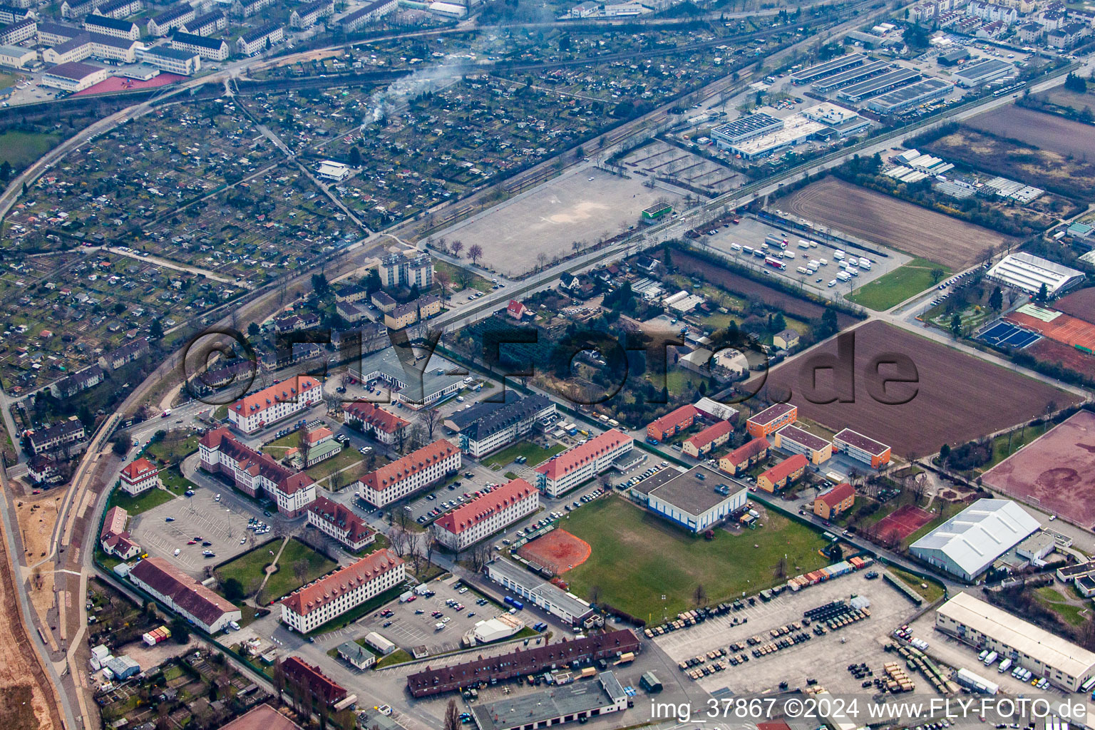 Vue aérienne de Quartier Am Kirchheimer Weg in Heidelberg dans le département Bade-Wurtemberg, Allemagne