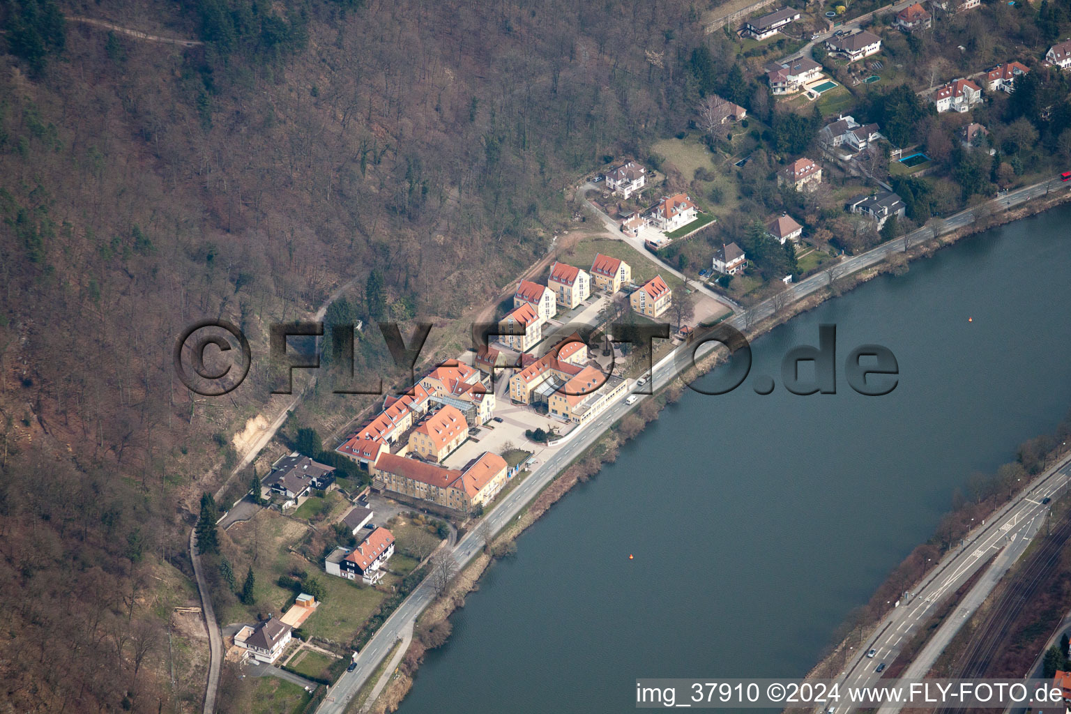 Vue aérienne de Instituts SAS à le quartier Ziegelhausen in Heidelberg dans le département Bade-Wurtemberg, Allemagne