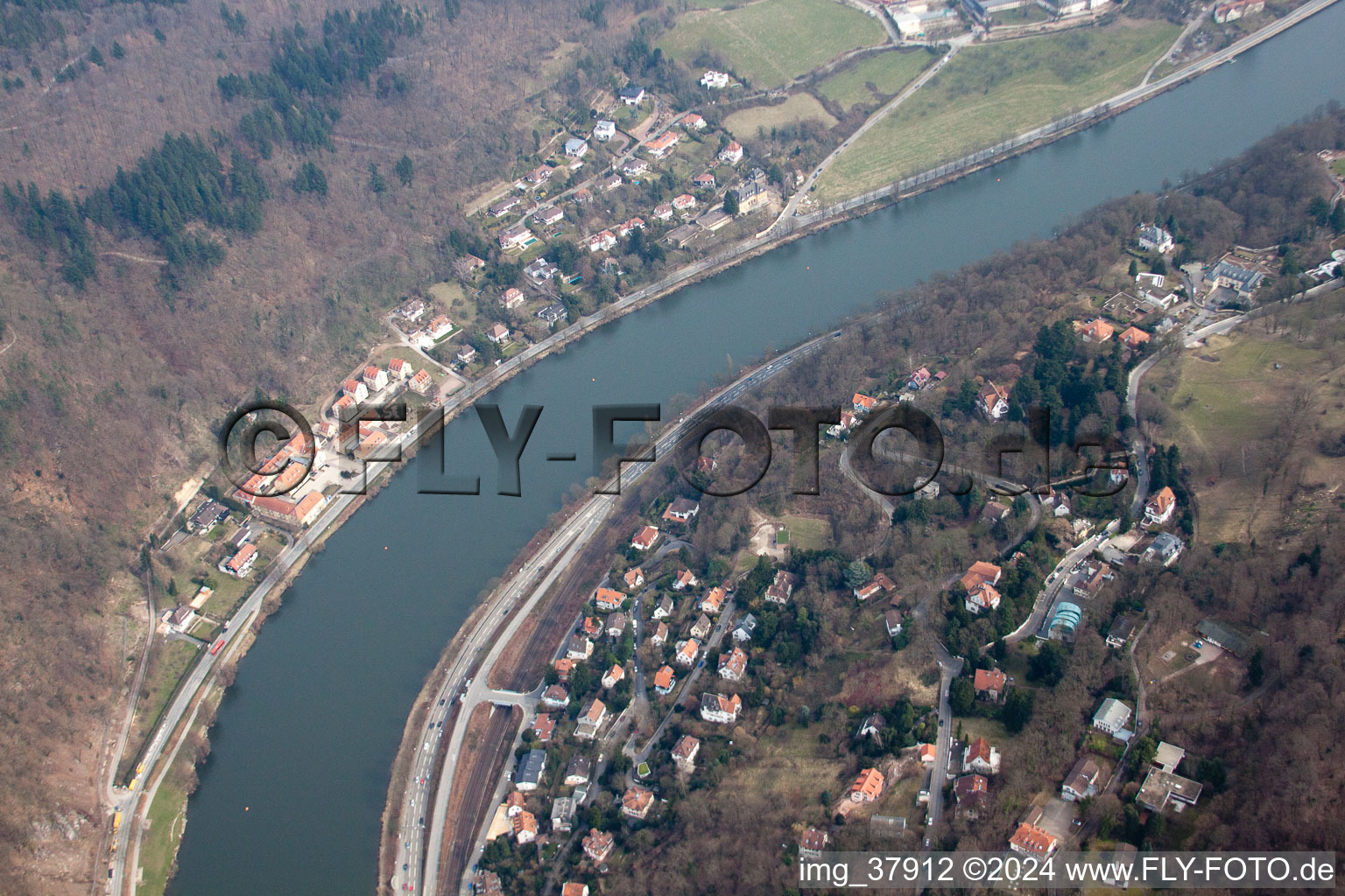 Vue aérienne de Instituts SAS à le quartier Ziegelhausen in Heidelberg dans le département Bade-Wurtemberg, Allemagne