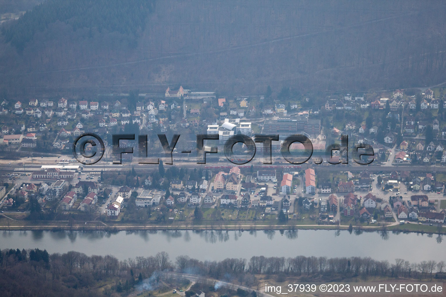 Quartier Schlierbach in Heidelberg dans le département Bade-Wurtemberg, Allemagne vue d'en haut