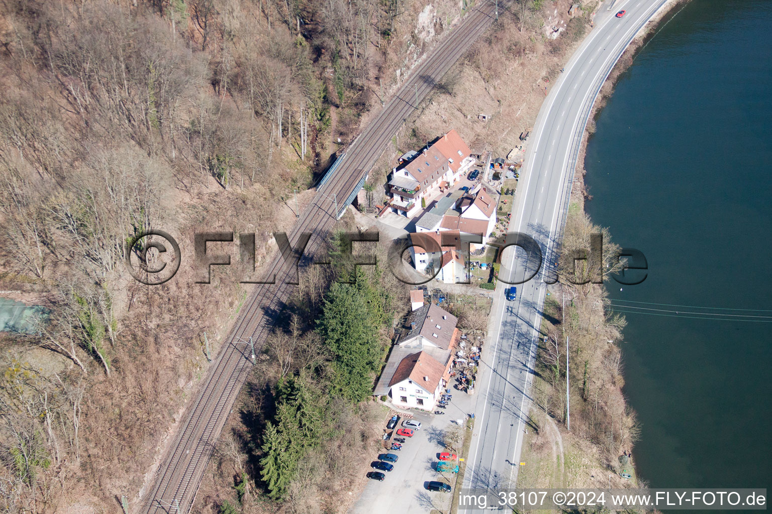 Photographie aérienne de Zwingenberg dans le département Bade-Wurtemberg, Allemagne