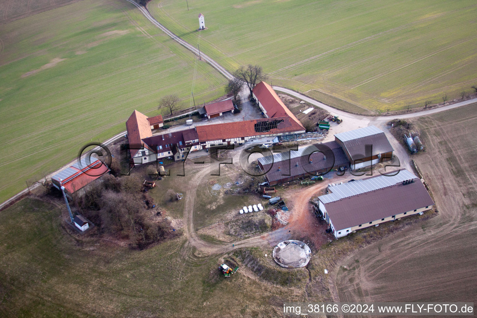 Photographie aérienne de Finkenhof à Haßmersheim dans le département Bade-Wurtemberg, Allemagne