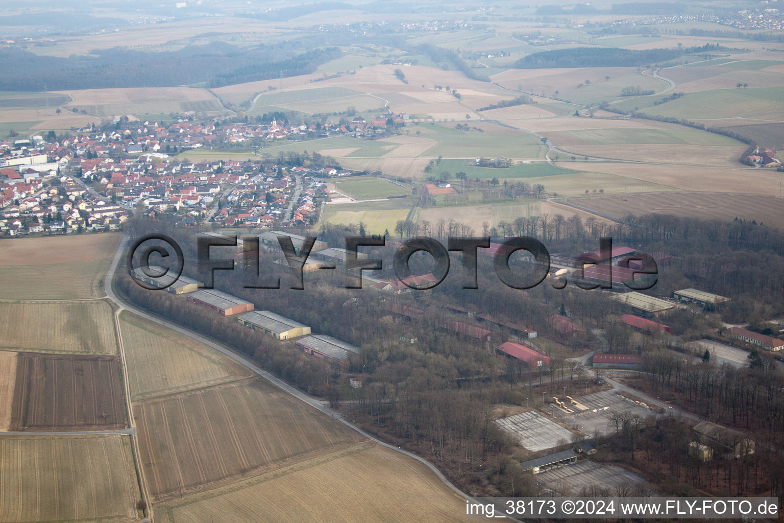 Siegelsbach dans le département Bade-Wurtemberg, Allemagne d'en haut