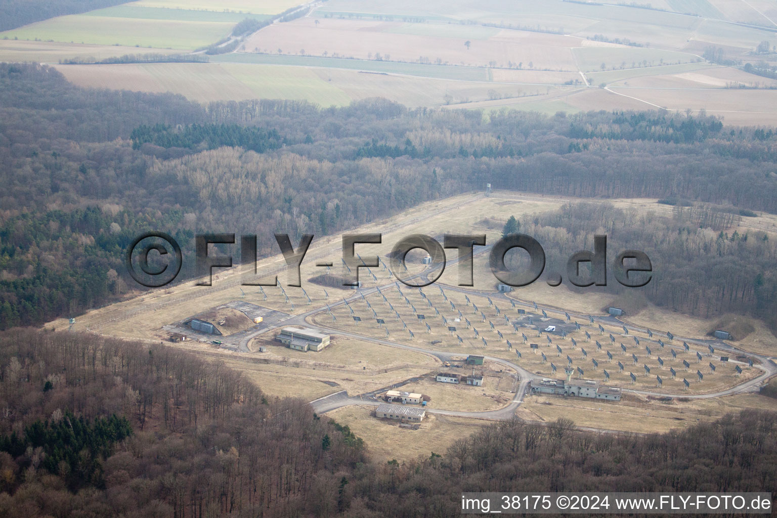 Siegelsbach dans le département Bade-Wurtemberg, Allemagne vue d'en haut