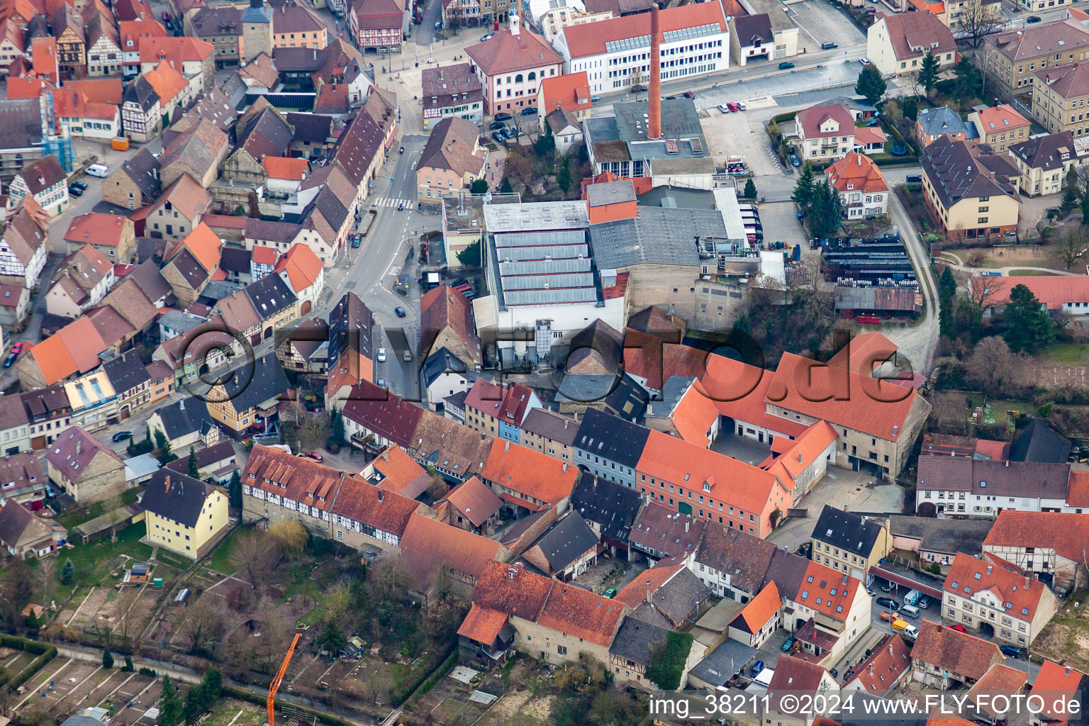 Photographie aérienne de Eppingen dans le département Bade-Wurtemberg, Allemagne