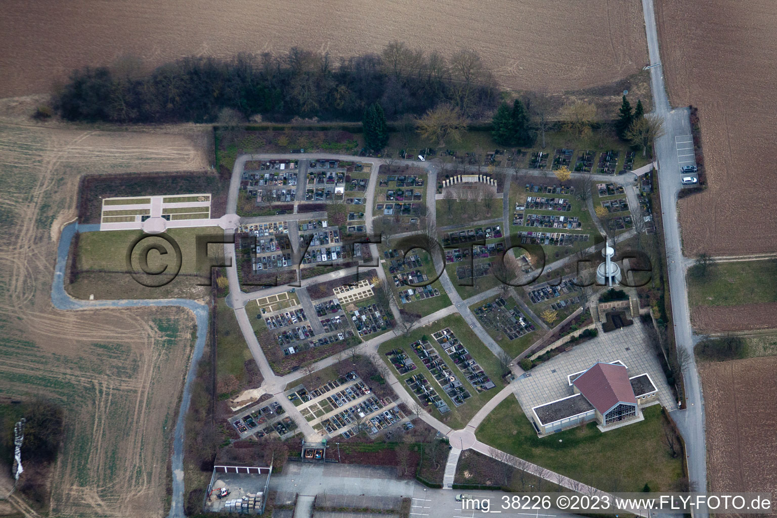 Sulzfeld dans le département Bade-Wurtemberg, Allemagne vu d'un drone