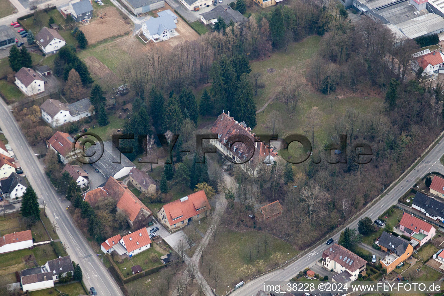 Photographie aérienne de Sulzfeld dans le département Bade-Wurtemberg, Allemagne