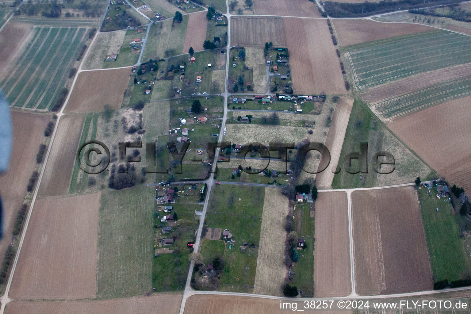 Vue aérienne de Oberderdingen dans le département Bade-Wurtemberg, Allemagne