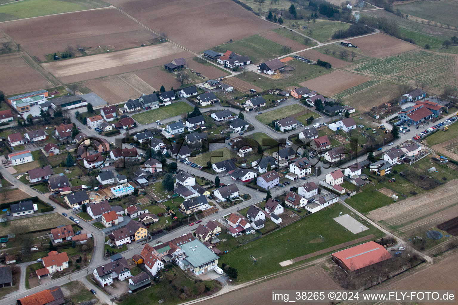 Großvillars dans le département Bade-Wurtemberg, Allemagne d'en haut