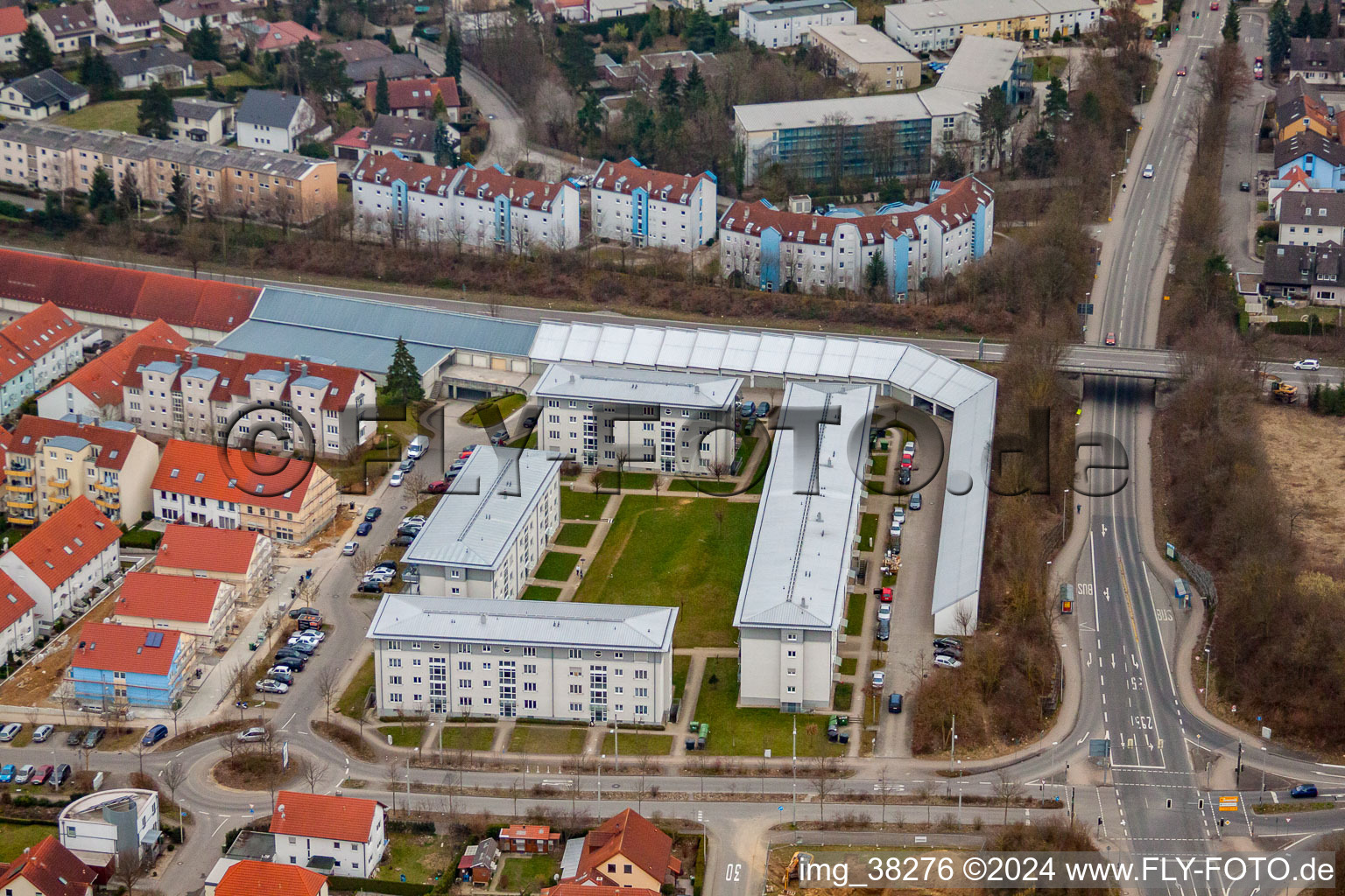 Quartier Gölshausen in Bretten dans le département Bade-Wurtemberg, Allemagne d'en haut