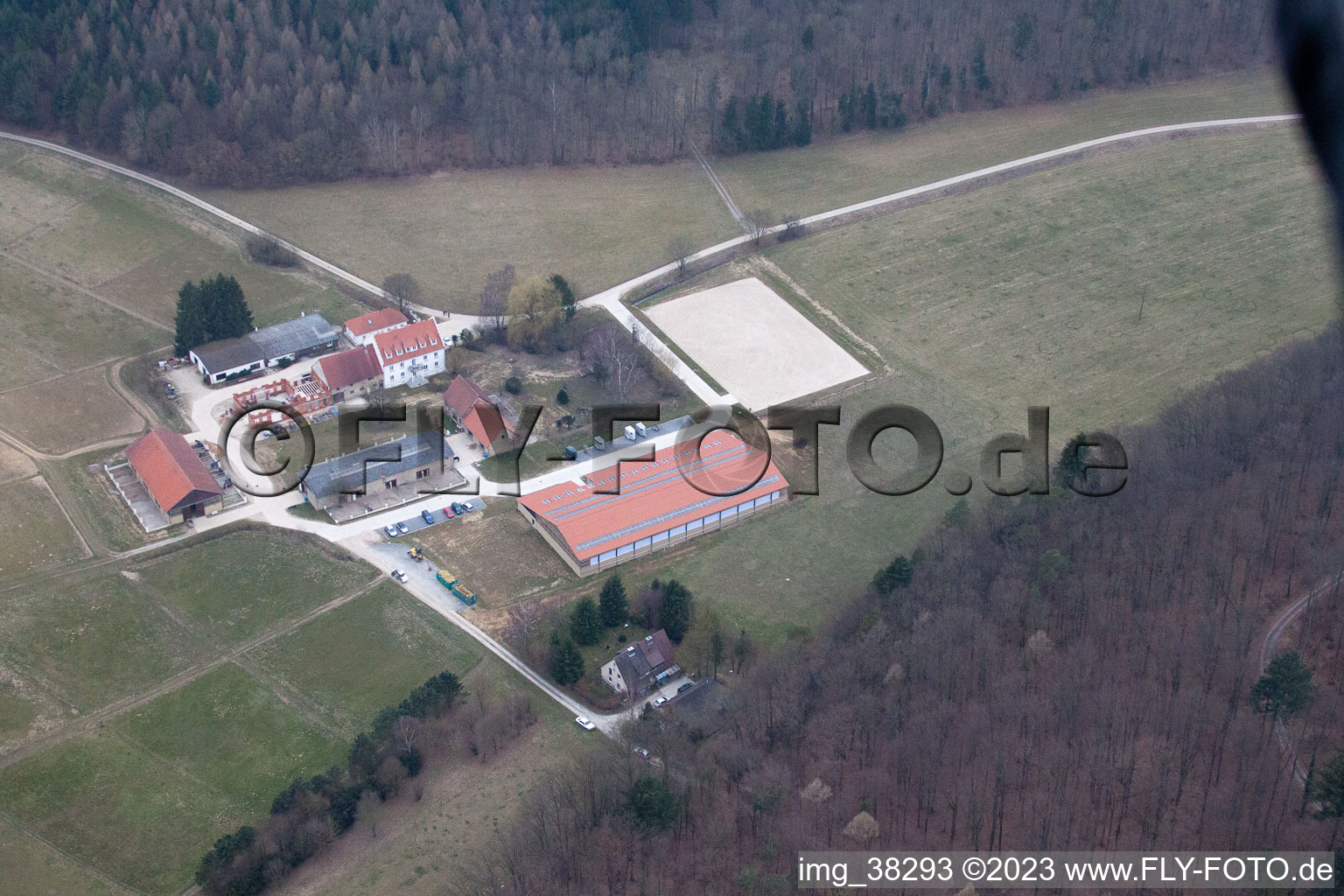 Vue aérienne de Gondelsheim dans le département Bade-Wurtemberg, Allemagne