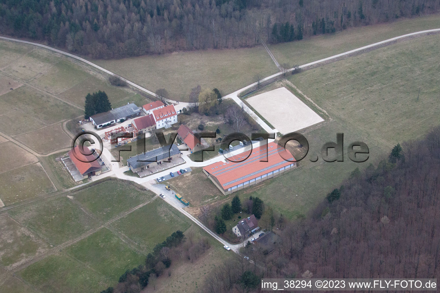 Photographie aérienne de Gondelsheim dans le département Bade-Wurtemberg, Allemagne