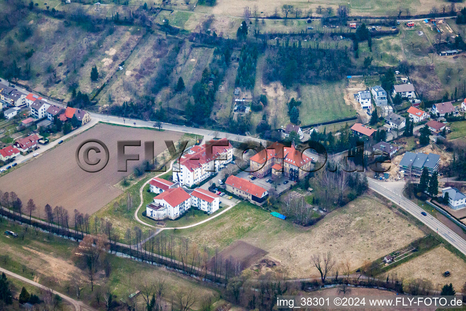 Weingarten dans le département Bade-Wurtemberg, Allemagne d'en haut