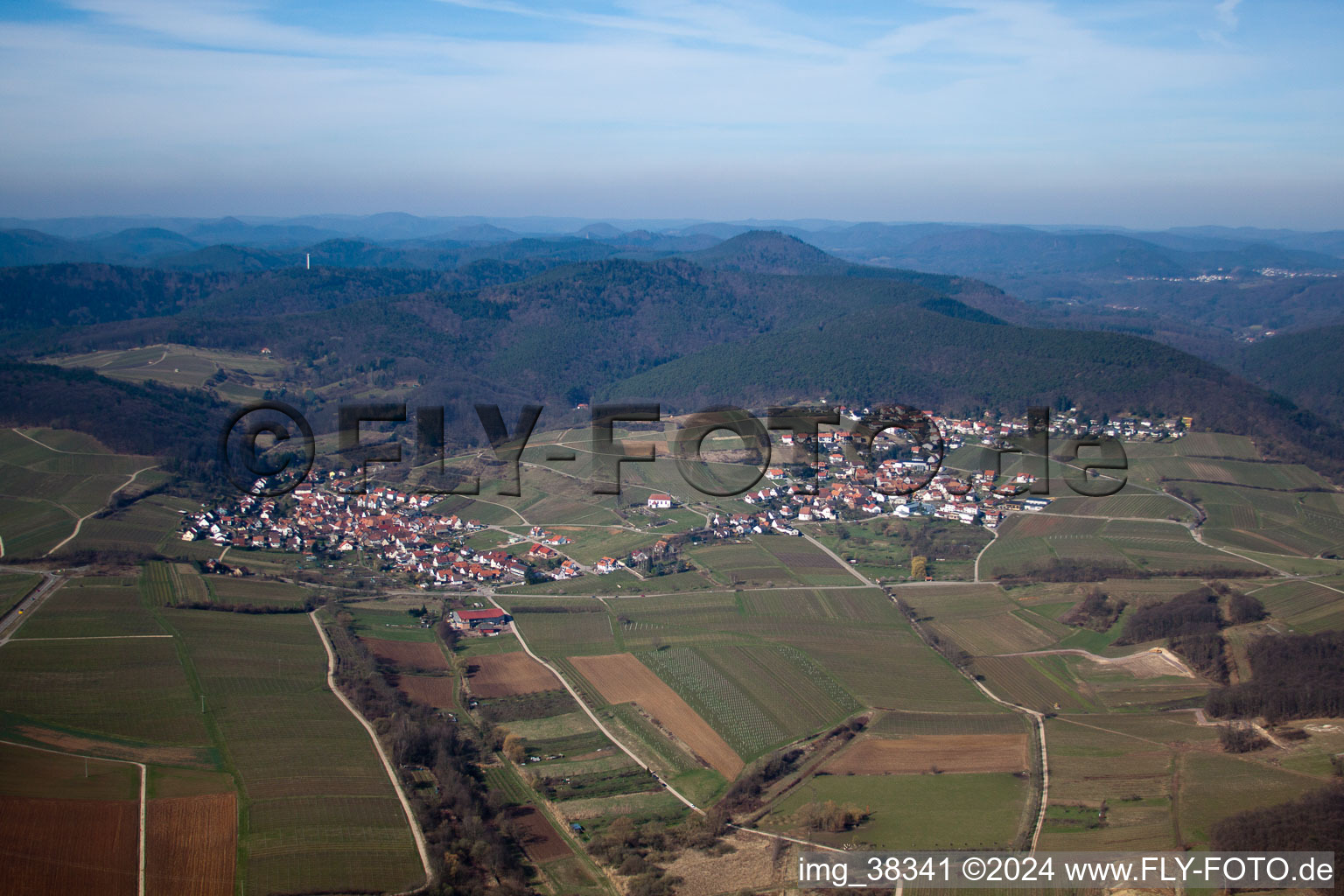 Photographie aérienne de Quartier Gleishorbach in Gleiszellen-Gleishorbach dans le département Rhénanie-Palatinat, Allemagne