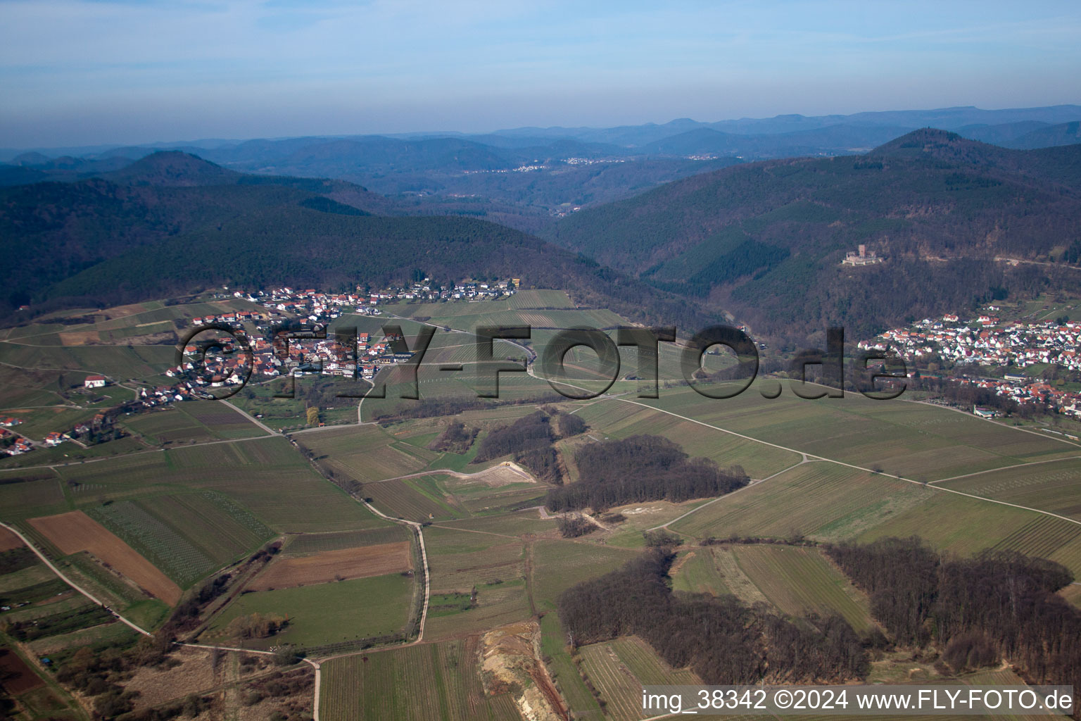 Vue oblique de Quartier Gleiszellen in Gleiszellen-Gleishorbach dans le département Rhénanie-Palatinat, Allemagne