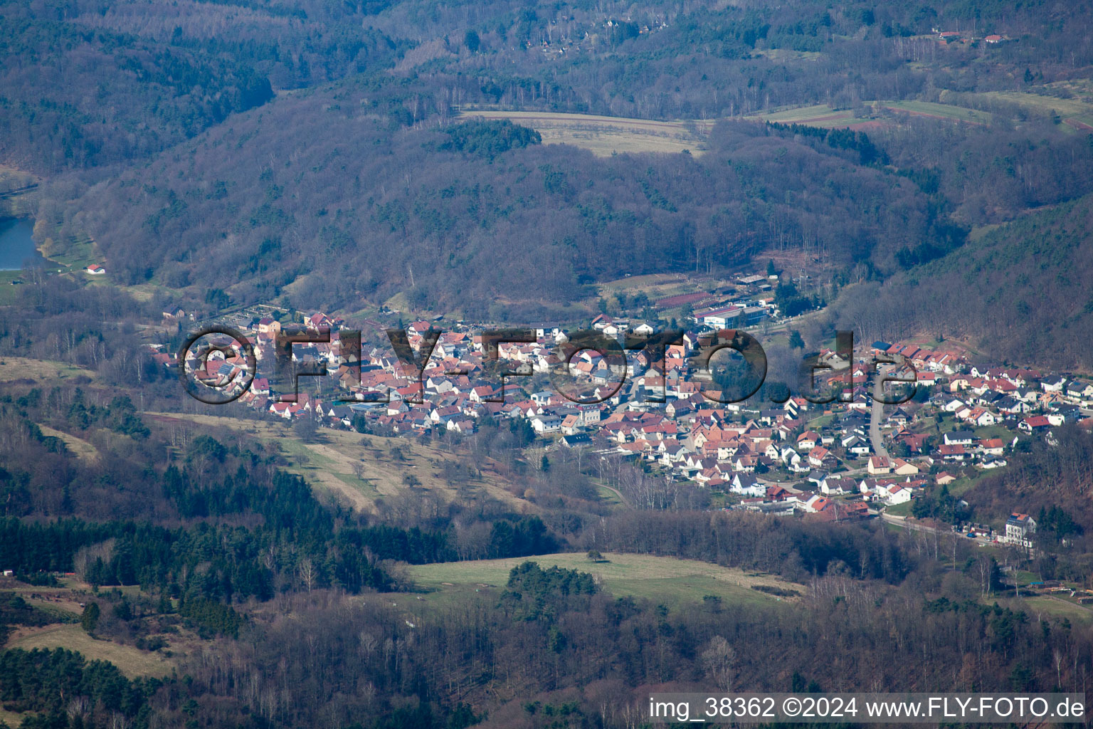 Enregistrement par drone de Silz dans le département Rhénanie-Palatinat, Allemagne