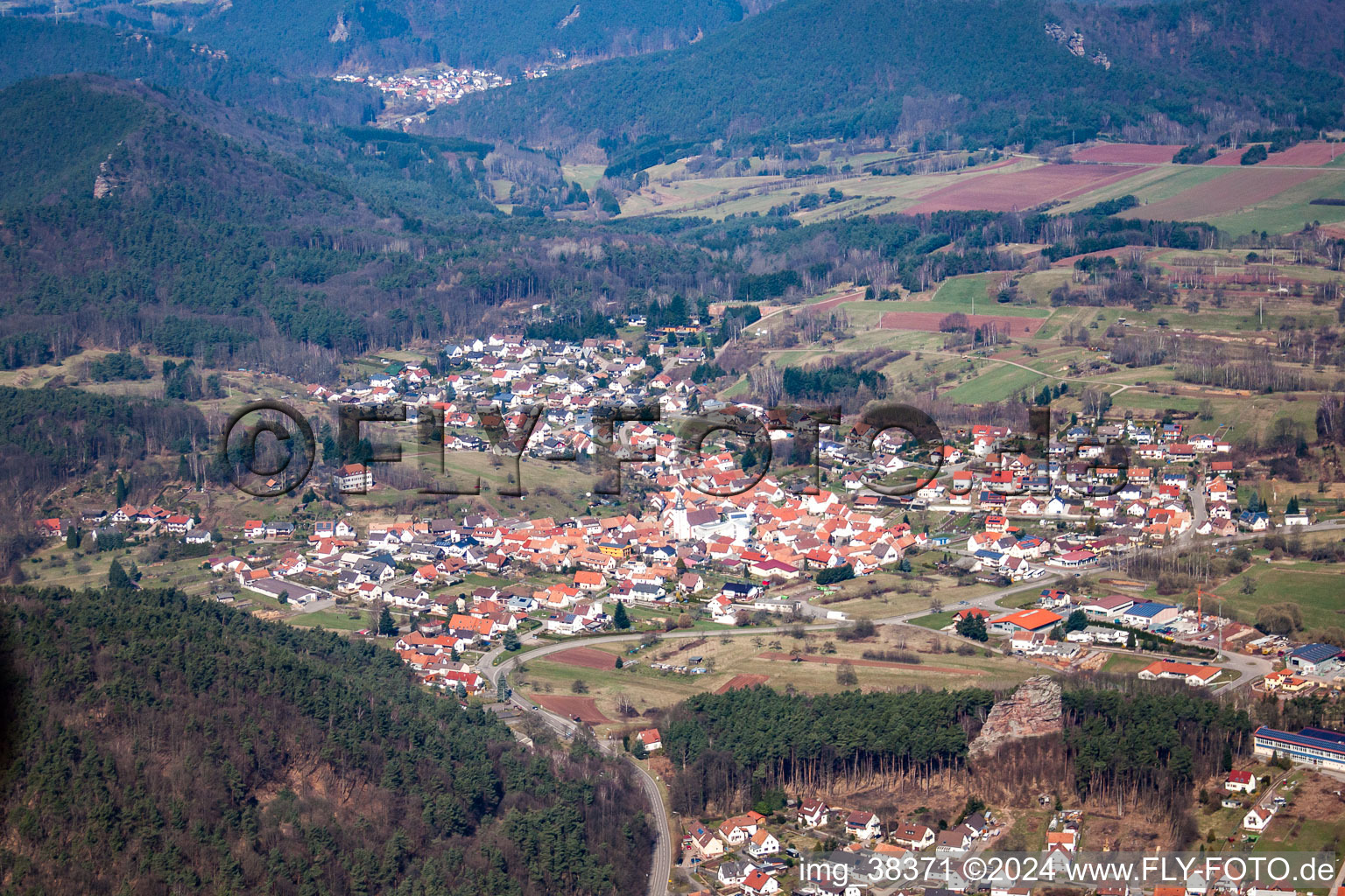Photographie aérienne de Quartier Gossersweiler in Gossersweiler-Stein dans le département Rhénanie-Palatinat, Allemagne