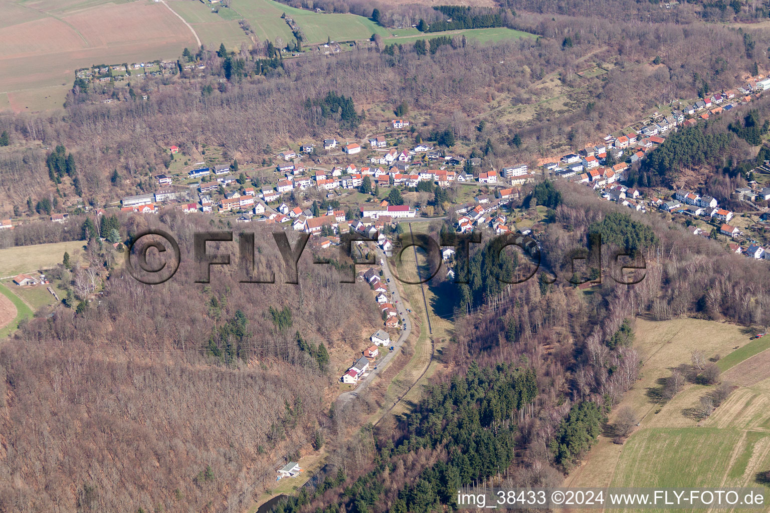 Vue aérienne de Quartier Niedersimten à Pirmasens à Niedersimten dans le département Rhénanie-Palatinat, Allemagne
