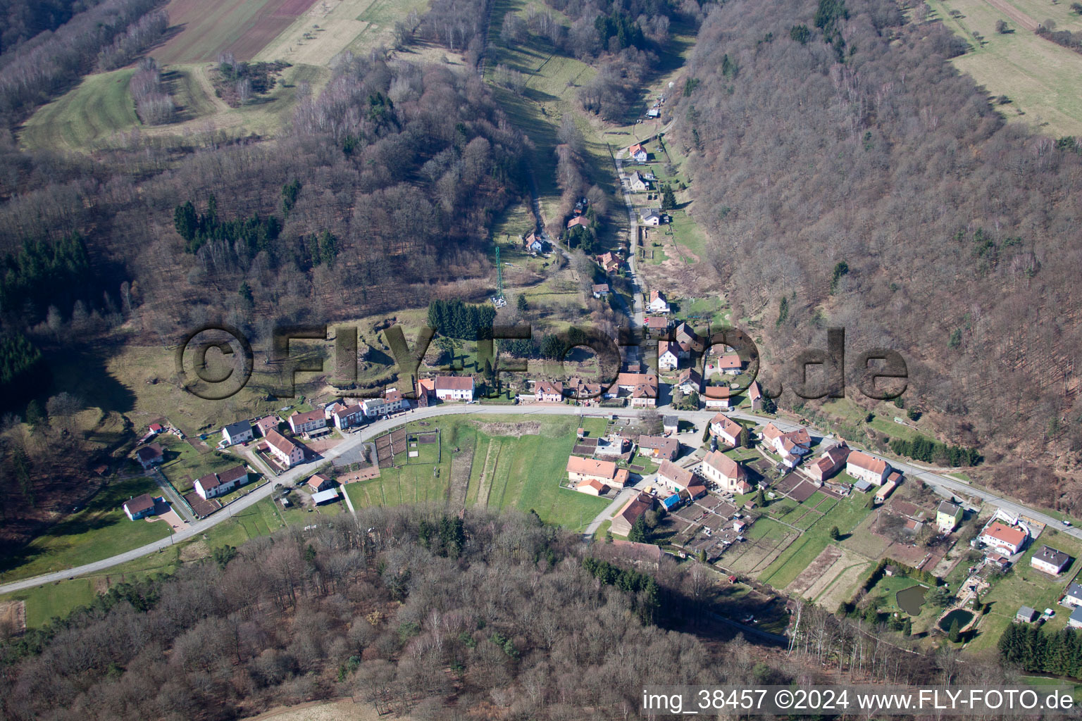 Bousseviller dans le département Moselle, France d'en haut