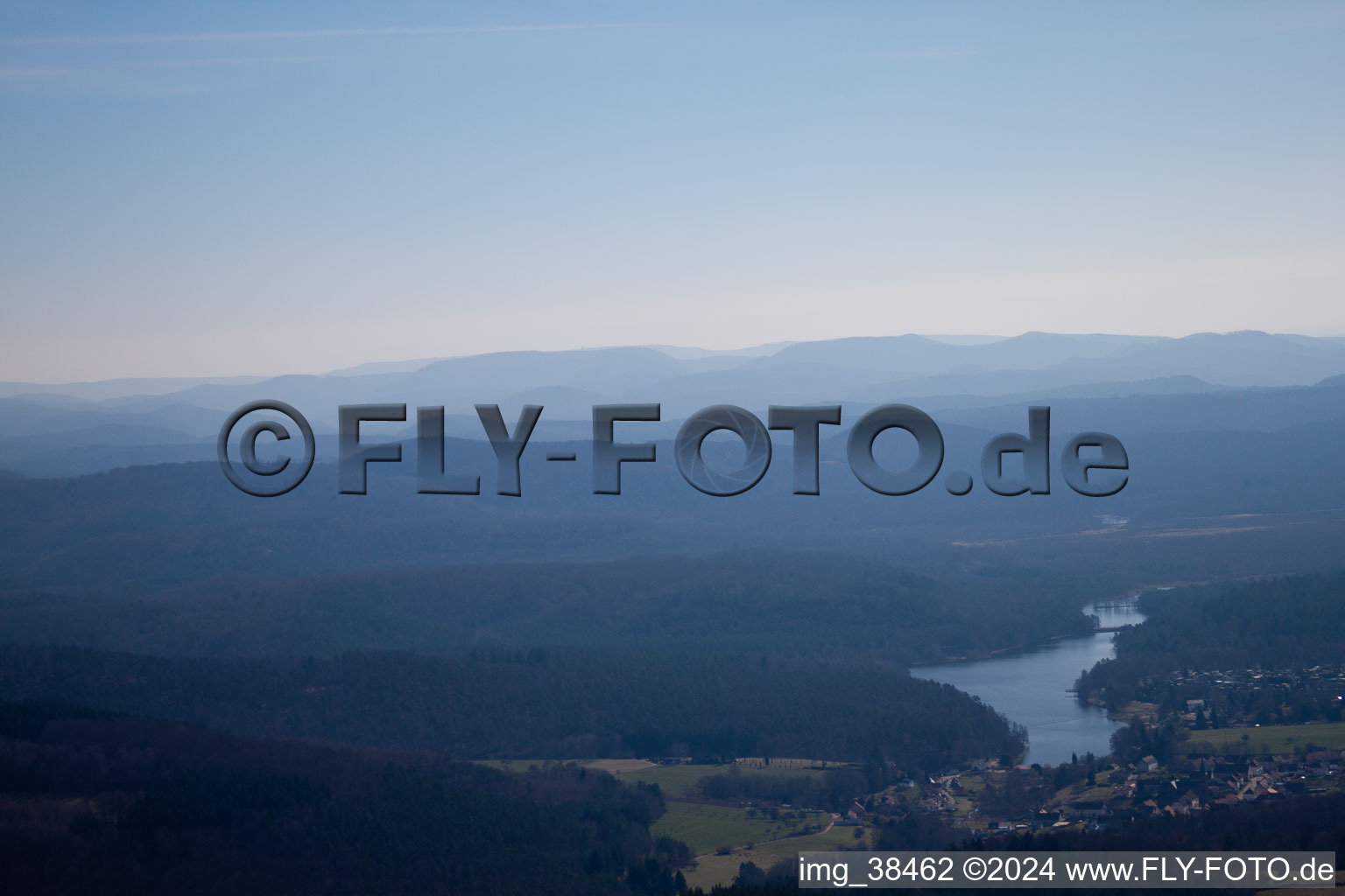 Photographie aérienne de Haspelschiedt dans le département Moselle, France