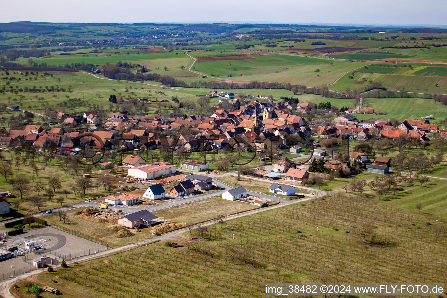 Photographie aérienne de Butten dans le département Bas Rhin, France